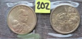 2 Sacagawea Dollars