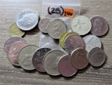 (25) Foreign Coins