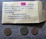 Salvador Set of 3 Uncirculated Coins