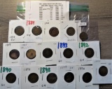 (16) Indian Head Cents