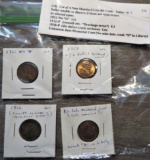 4 Non Standard Lincoln Cents