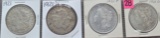 (4) Morgan Dollars