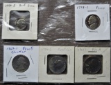 5 Individual Proof Coins