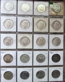 (20) 1964/D Kennedy Half Dollars