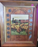 Framed The Way West Buffalo Nickels