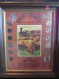 Framed The Way West Buffalo Nickels