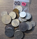 (25) Foreign Coins