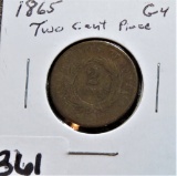 1865 2 Cent Piece