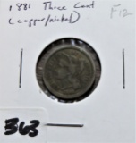 1881 3 Cent Piece