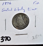 1867 Seated Liberty Dime