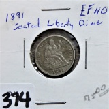 1891-P Seated Liberty Dime