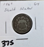 1869 Shield Nickel