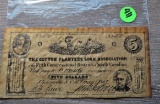 1862 Sate of South Carolina $5