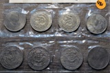 8 Silver Foreign Coins
