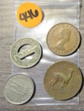 4 Foreign Coins