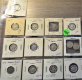 (14) Mercury Dimes