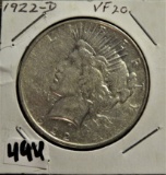 1922-D Peace Dollar