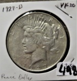 1927-D Peace Dollar