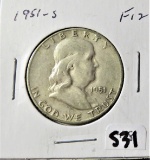 1951-S Franklin Half