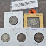 5 Buffalo Nickels