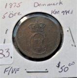 1875 5 Ore Denmark