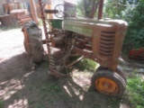 JD B Tractor with 7' Under Belly Sickle Mower