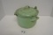 green enamel stock pot W/lid