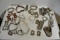 assortment of 28  metal vintage cookie cutters
