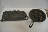 cast iron cake and muffin pans