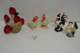 collection of 5 chickens