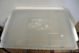 industrial baking sheet with metal rack & plastic lid
