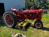 FARMALL C WITH WOODS UNDERBELLY MOWER