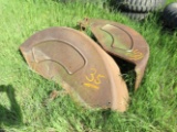 2 JOHN DEERE REAR WHEEL FENDERS