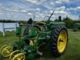 1946 JOHN DEERE MODEL A W/ TWO ROW 114 LISTER