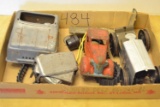 misc. metal toy car parts