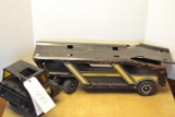 black Tonka truck & car carrier trailer