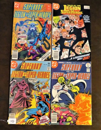 Superboy "Legion of Super-Heroes" #229 July, #230 Aug, #224 Feb (1977) #329 Nov65