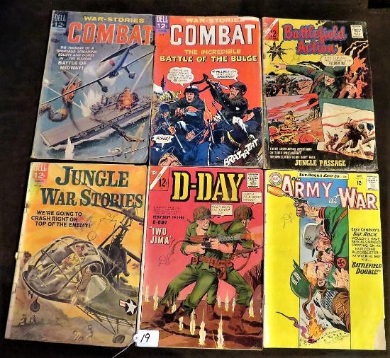 War Stories Combat #10, #20, Battlefield Action Vol1 #19, Jungle War Stories #5, Army at War #135, D