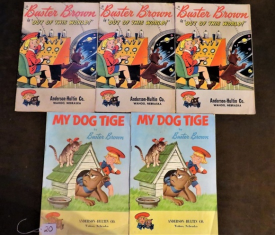 (2) Buster Brown "Out in this World",( 2) "My Dog Tige"