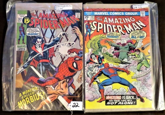 Amazing SpiderMan #101 Oct71 (1st appearance of Morbus), #141