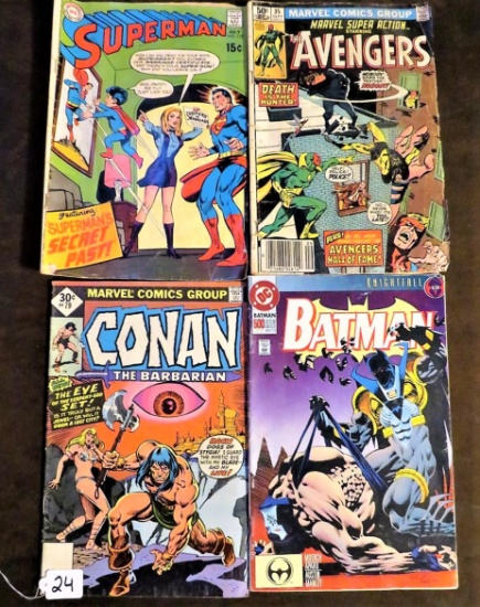 Superman #218(1969), Marvel Super Action Starring "Avengers" #35, Conan the Barbarian #79, Batman #5