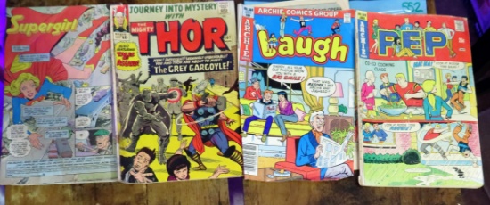 Supergirl, Thor Aug#107, Archie Group#368, Archie June#290