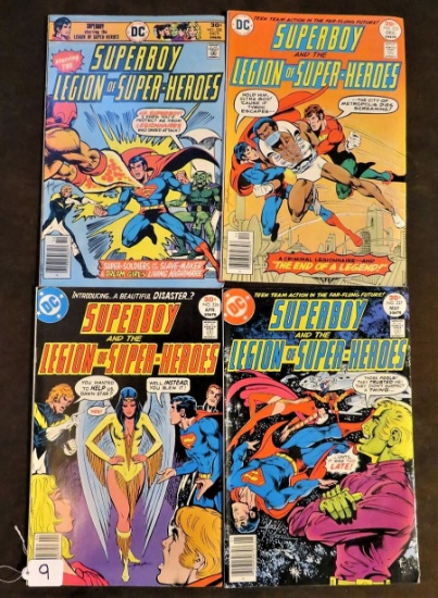 Superboy "Legion of Super-Heroes" #220 Oct76, #222 Dec76, #226 Apr77,#227 May77