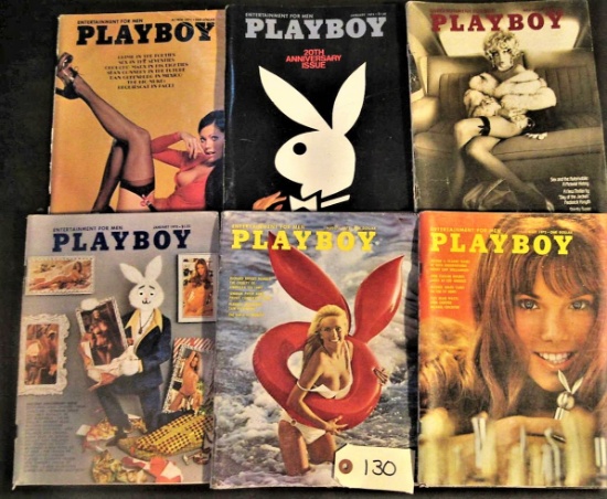 Playboy May72, Aug72, Jan73, May73, Jan74, Mar74