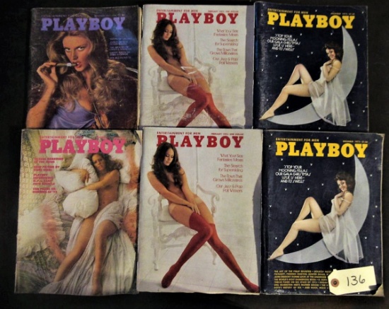 Playboy Nov73, Feb73, Pct73, Feb73, Dec73