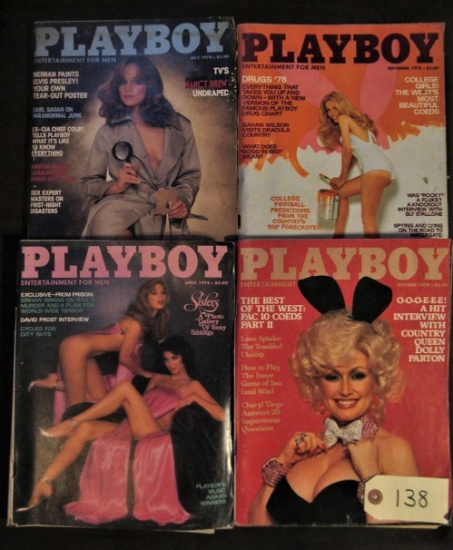 Playboy July78, Sep78, Apr78, Oct78 (Dolly Parton)