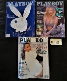 Playboy Jan 87, Aug86, May 87(Vanna White)