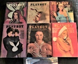 Playboy June, Aug, Sep, Oct, Nov, Dec 70