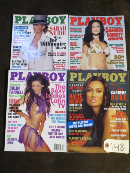 Playboy June 03, Dec 03 (Shannon Doherty), Mar 03, Jan 03