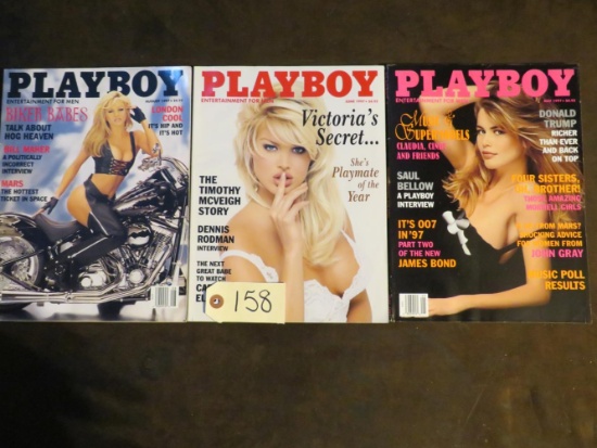 Playboy May 97 (Claudia), June 97, Aug 97